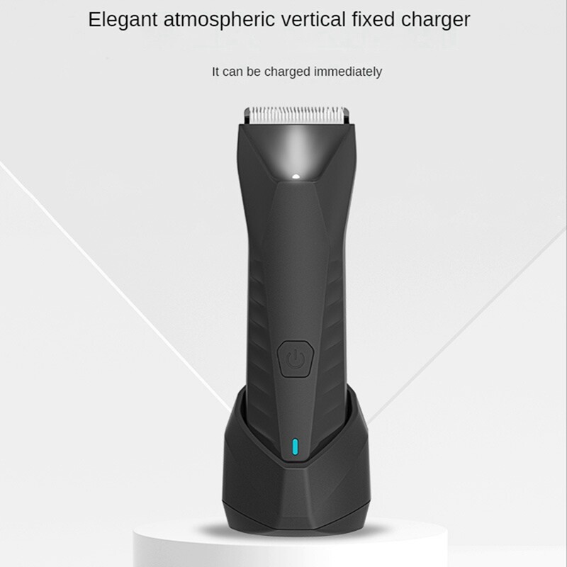 1X(Electric Hair Trimmer Body Groomer Shaver LED Shaver for Men
