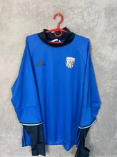 West Bromwich albion Training Jacket Long Sleeve Blue Adidas Mens Size 2XL