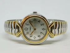 Timex Two-Tone Quartz Analog Women's Watch Sz. 6" New Battery