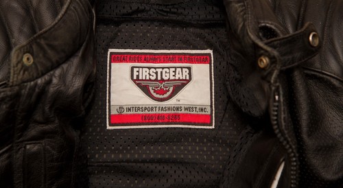 Vintage First Gear Intersports Fashion West Armored Motorcycle Jacket - Picture 11 of 12