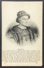 Louis XI Portrait Vintage Standard Postcard Unposted