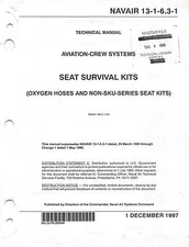 Ejection Seat Seat Survival Kits Maintenance Manual Flight Manual - CD Version