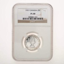 25 Cent 1957 NGC PL-68
