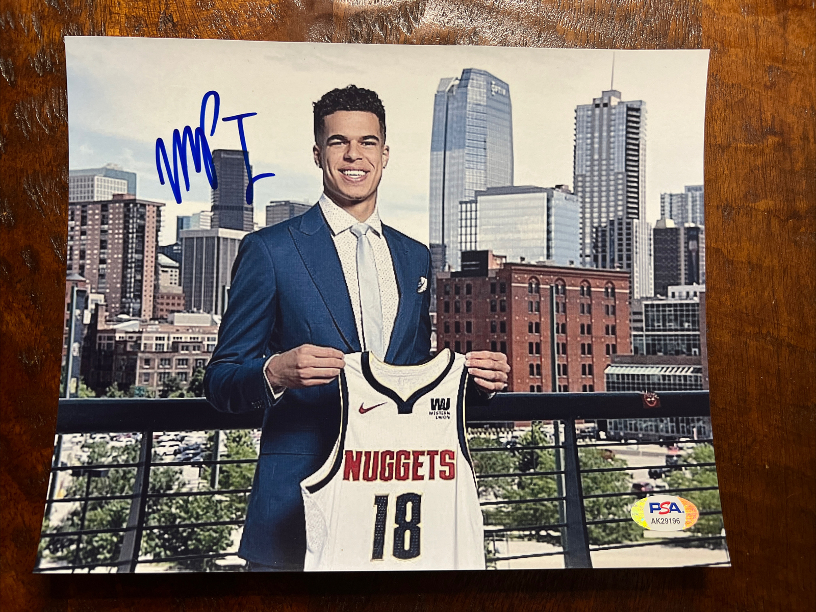 Michael Porter Jr Autographed Signed Denver Nuggets Photo PSA DNA Coa 