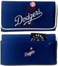 Los Angeles Dodgers MLB Organizer Mesh Wallet LA Clutch Womens Purse - Blue