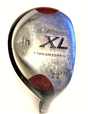 Hybrid 4h Top Flite Titanium Comp 22°  XL Stainless Steel Shaft 39'' PET RESCUE