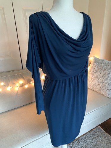 Maggy London navy dress size 6P rn 