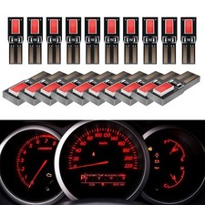 20x Red T5 74 5630 Led Bulb Speedometer Instrument Panel Cluster Gauge Lights