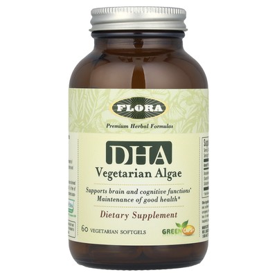 DHA Vegetarian Algae, 500 mg, 60 Vegetarian Softgels (250 mg per Softgel)