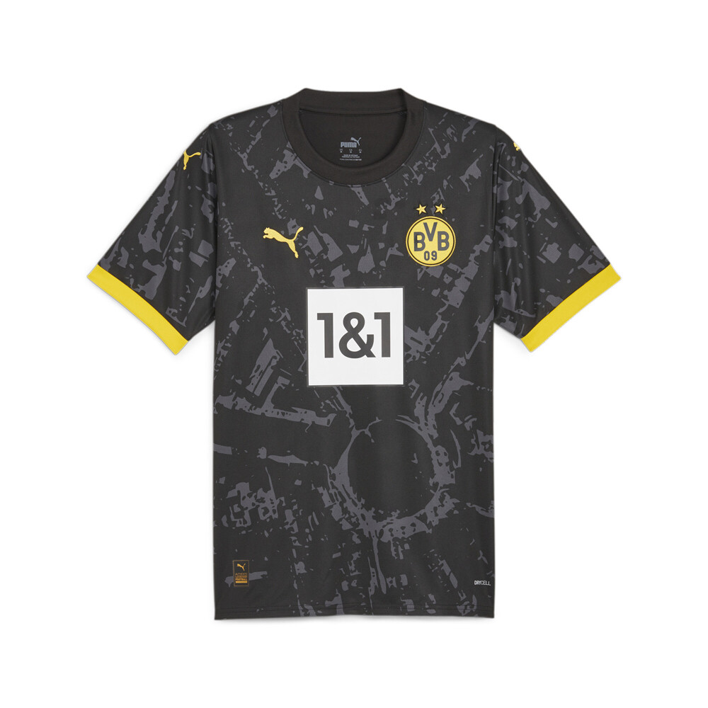 Мужская футболка с круглым вырезом Puma Bvb 2324 Away, черная 77061202
