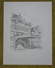 Union Station, Montgomery, AL B&W print 81/2 x 11 By Joseph Stone