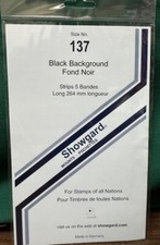 Showgard size 137  black hingeless stamp mount NEW unopened pack 1st quality 264