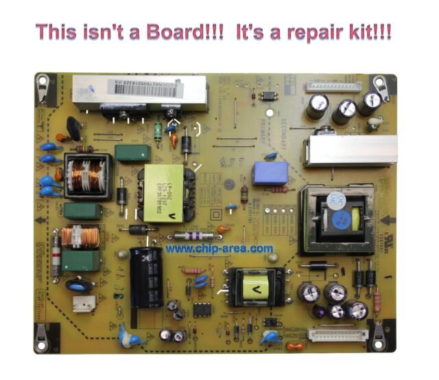 Repair Kit Capacitors LG TV 42LM3400 For Power Supply EAX64604501 LGP32-12P