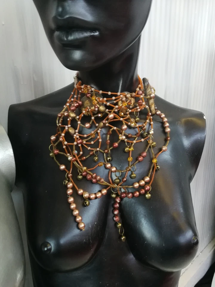 Elegante Joyería Mujer Collar Gargantilla Collar Perla Lujo Capas Lariat Moda Foto 4 de 4