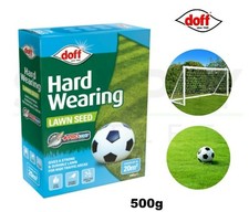 Image of Doff 500g Hardwearing Lawn Seed With Procoat Fast Acting Durable Cover Upto 20m2