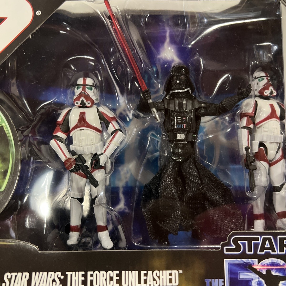 【未開封】スターウォーズ　unleashedフィギュア3体セット STAR WARS The Force Unleashed 3 Pack Darth Vader with Incinerator