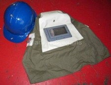 Grit Blast Hood with a Built in Safety Helmet. Sand Blasting Hood