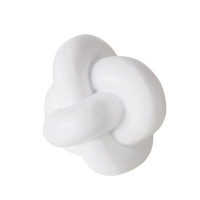 Boltze Skulptur Knotty, 15 cm hoch, weiß, 2039914