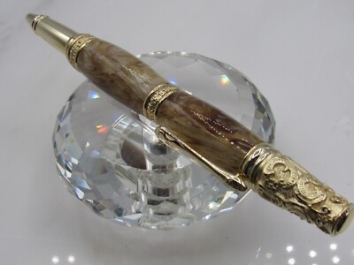 GORGEOUS HIGH QUALITY HANDMADE VICTORIA CREAMY COFFEE ACRYLIC TWIST BP PEN