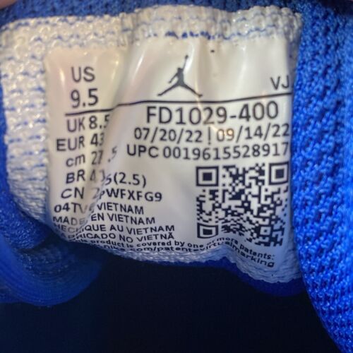Nike Air Jordan 1 Mid "Wheaties" Blu Arancione FD1029-400 Uomo Taglia 9,5 - Foto 7 di 7