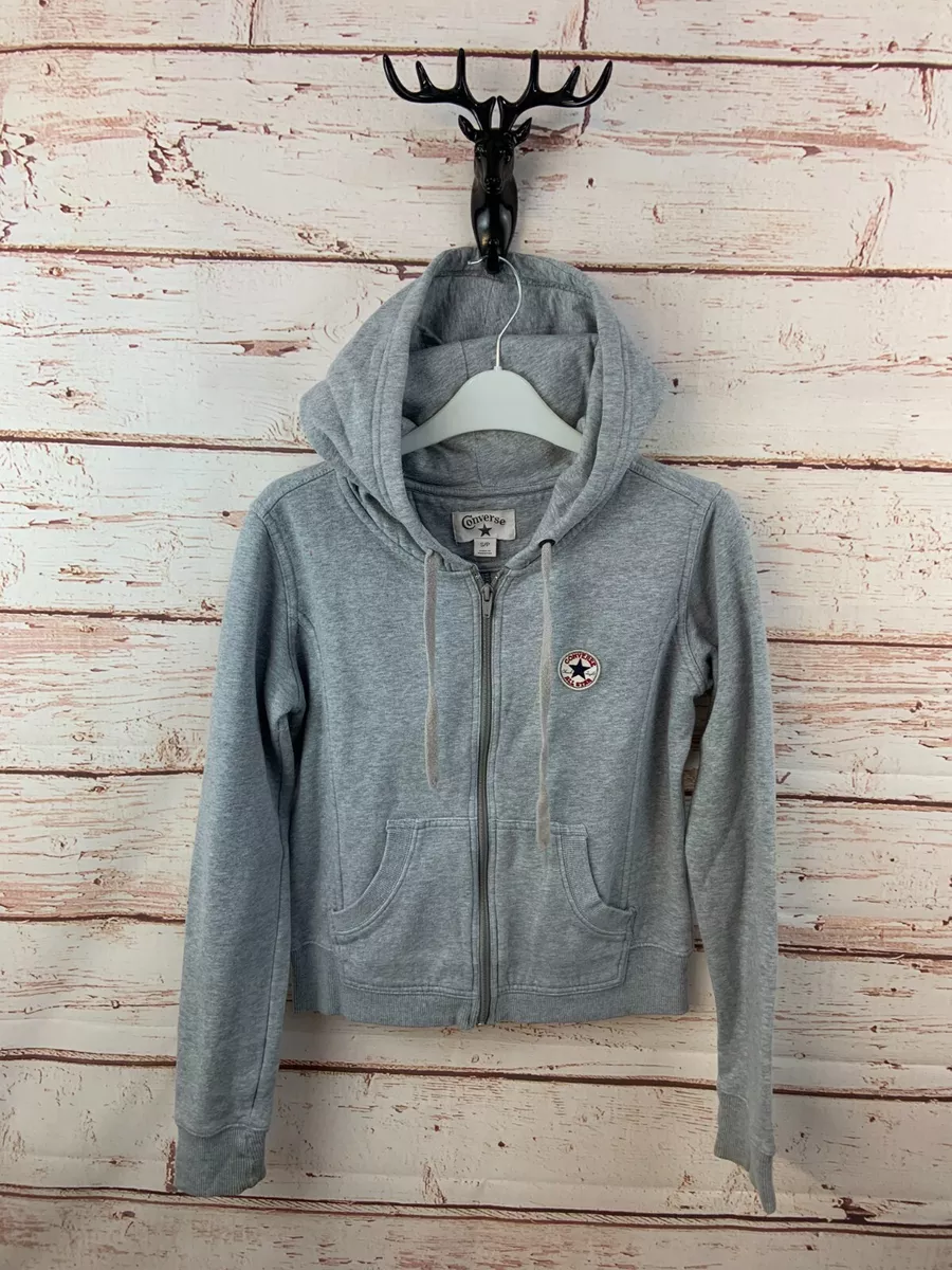 Womens grey converse jacket deals