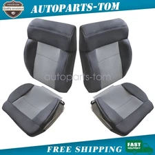 Front Bottom & Top Cloth Seat Cover Dark Flint Gray For 2004 2005 2006 Ford F150