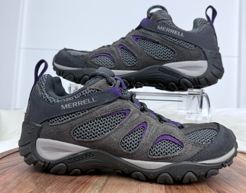 Merrell Donna Yokota 2 Scarpe da Escursionismo Stivali Grigio Viola Taglia 6 5 Campeggio