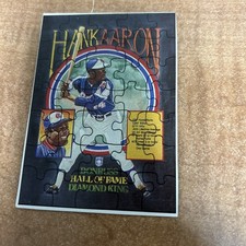 1986 Donruss Hank Aaron #602 Blank Back Puzzle Card Atlanta Braves