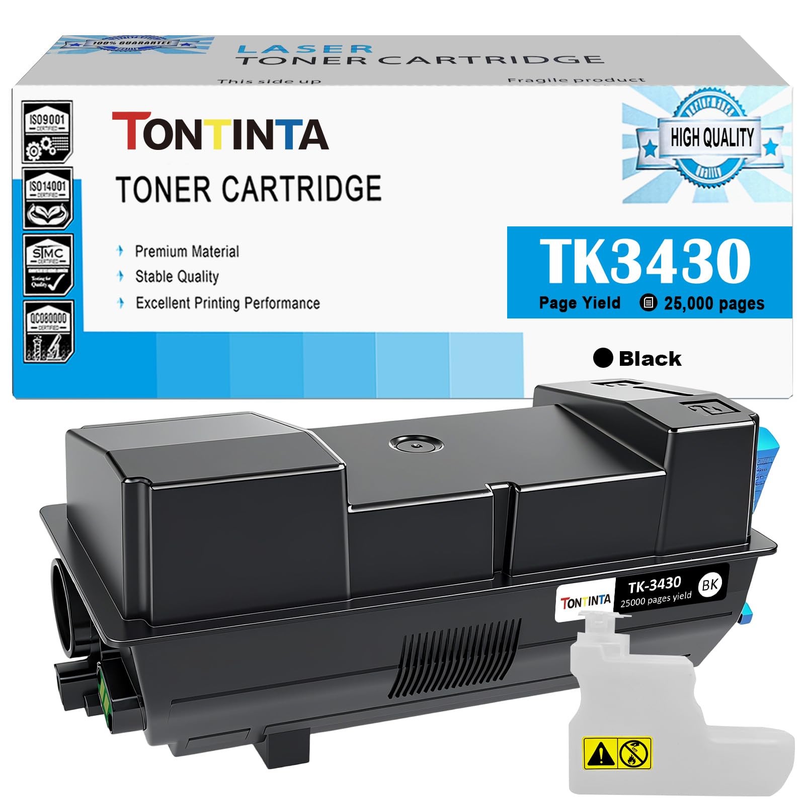 Cartouche TK3430 noir longue durée de 25000 tirages nets pour système MA5500