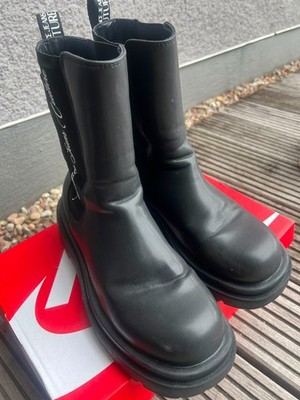 Versace Jeans Couture Damen Chelsea Boots Plateau Stiefel Schwarz Gr 40