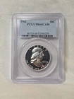 1962- PCGS- PR66CAMEO- FRANKLIN 90% SILVER HALF DOLLAR- NR AUCTION