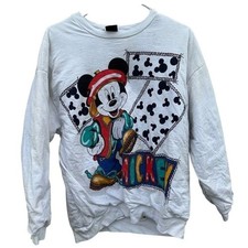 Vintage 90s Mickey Unlimited Jerry Leigh Disney Sweatshirt Large USA Made