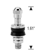 4 pcs. Chrome Metal Valve Stem for Enkei wheels rim .240" small diameter #502ES