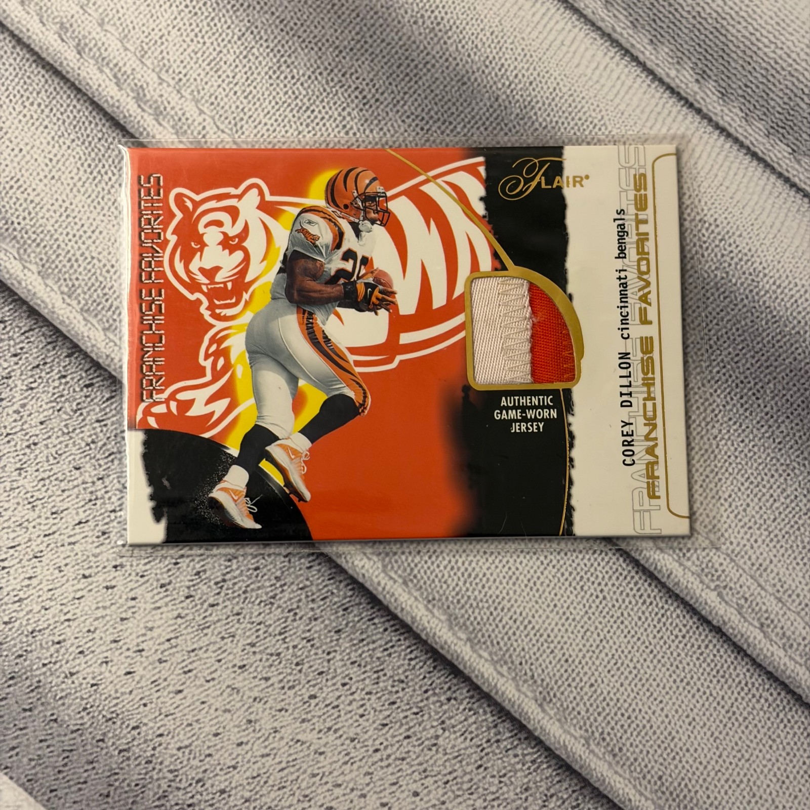 Corey Dillon Fleer 2002 Franchise Favorites Jersey Card