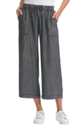 SPLENDID LADIES' WIDE LEG CROP PANT, 100% LYOCELL 