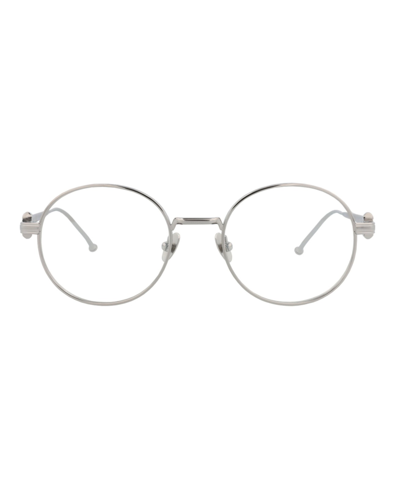 Cartier Mens Round/Oval Ruthenium Ruthenium Transparent Fashion Designer Eyewear