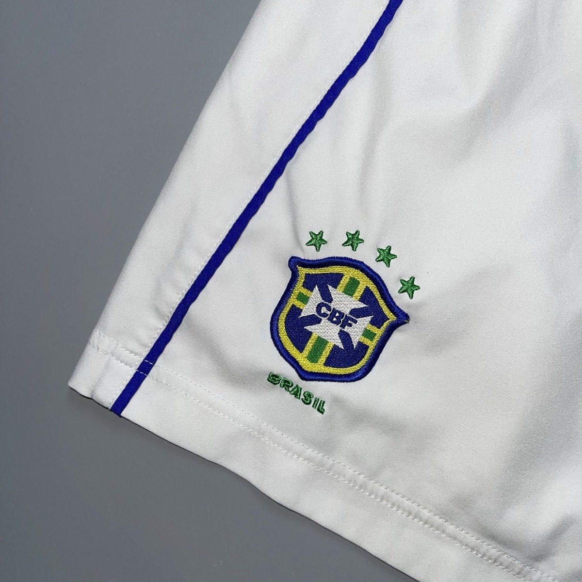 BRAZIL NIKE 2002 WORLD CUP SOCCER AWAY SHORTS #11 RONALDINHO SIZE