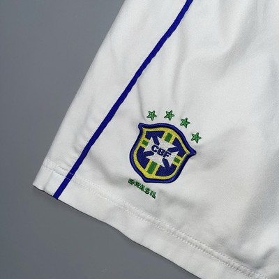 BRAZIL NIKE 2002 WORLD CUP SOCCER AWAY SHORTS #11 RONALDINHO SIZE