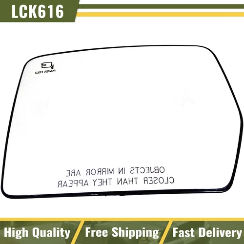 Dorman Puddle Light Power Heated Convex Mirror Glass RH Right for F150