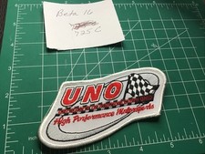 Racing High Performance Motor sports Embroidered Patch Uno