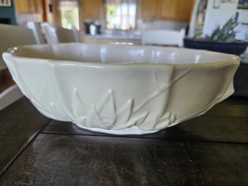 McCoy Ivory Console Bowl  11 X 7 1/2