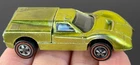 Vintage Hot Wheels Redline 1968 Toner Lime Ford J Car US - No Latch Stop, Clean!