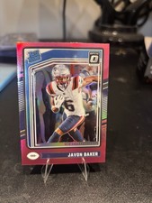 2024 Panini Donruss Optic Pink Prizm Rated Rookie Javon Baker #245 Patriots NFL