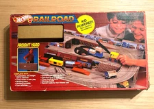 Hot Wheels Railroad Freight Yard Play Set WITH Box & Instructions NO ACCESSORIES