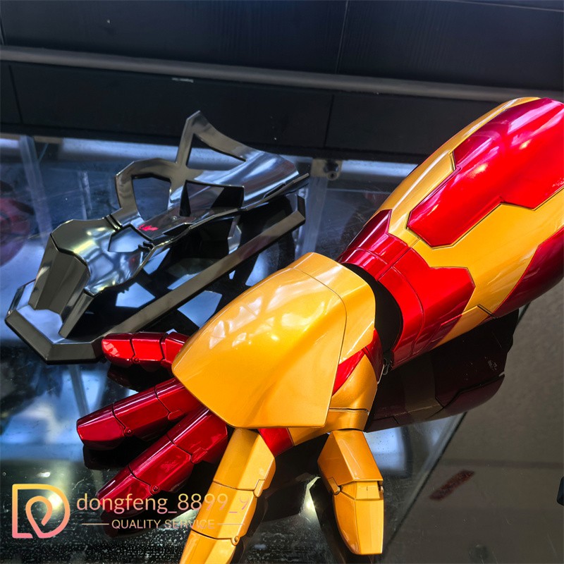 アイアンマン MK42/43 1/1 ウェアラブル アーム ガントレット 1:1 Iron Man MK42 Gauntlet Arm Wearable Cosplay Armor Voice/Remote