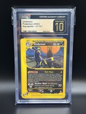 2003 UMBREON Pokemon Card #41 Aquapolis NON-Holo Rare CGC 10 PRISTINE *POP 7* on eBay