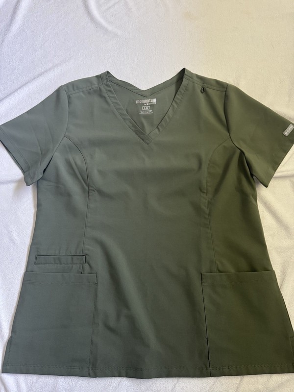 Maevn Momentum Scrub Top Womens V Neck 5001 Polyester Nursing Size Large L
