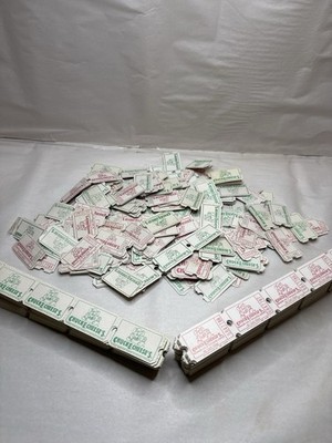 Chuck E. Cheese Arcade Tickets 1,300+ | Red & Black Serials | Green Back Vintage