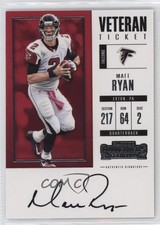2017 Panini Contenders Veteran Ticket Matt Ryan #386 Auto 1q7