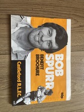 Bob Spur Benefit Brochure/ Castleford FC / Rugby 1980s Signed Autograph by Bob
